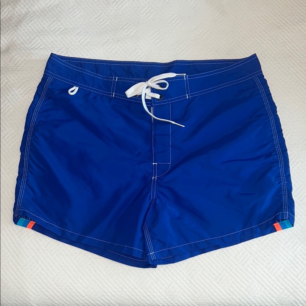 Sundek Iconic Taffeta Fixed Waist Swim Shorts Trunks. Size 32. - Picture 4 of 9